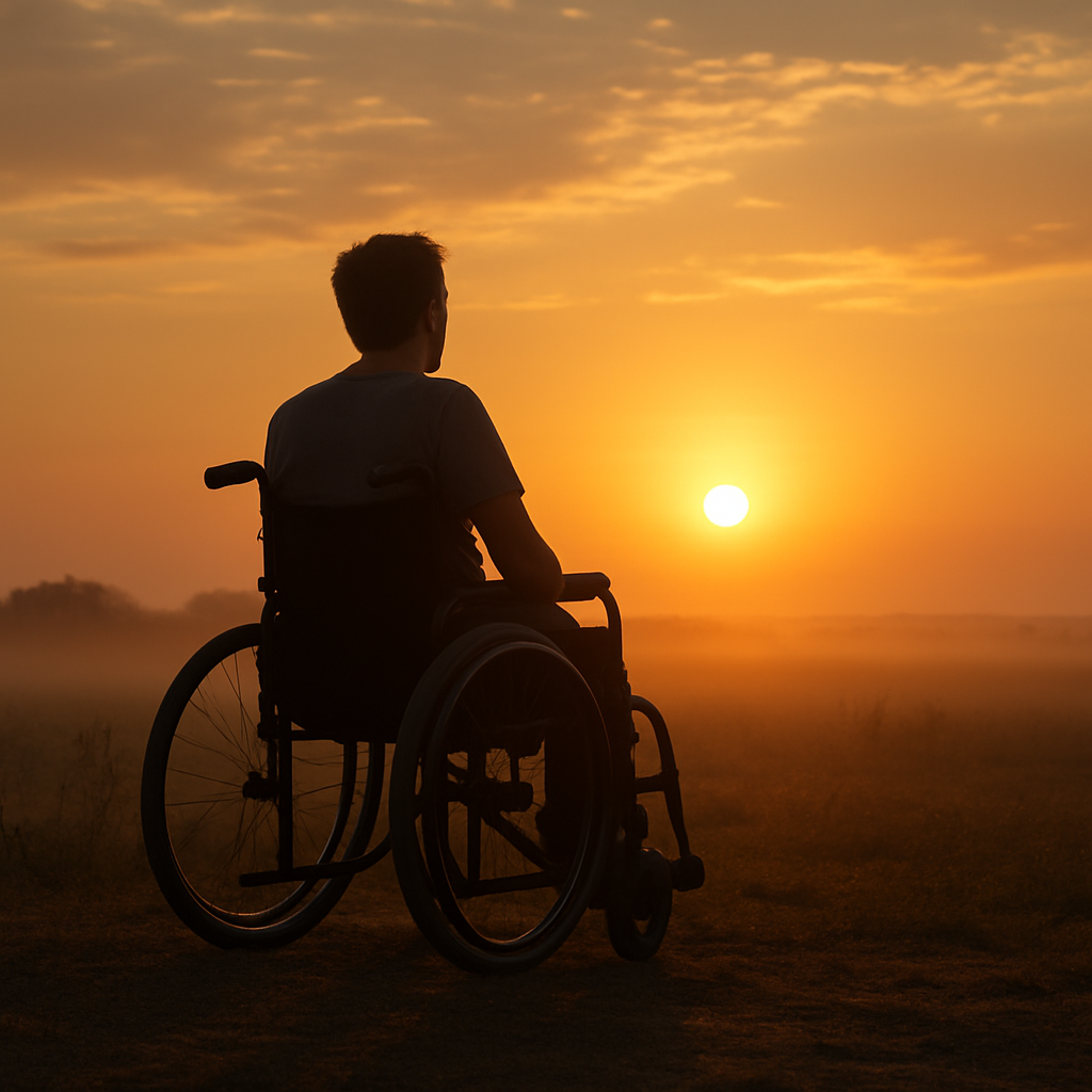 Aide a l'handicap, rayon de soleil, espoir. issues Possible.